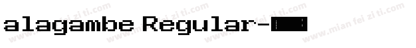 alagambe Regular字体转换